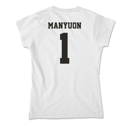 Marshall - NCAA Men's Basketball : Emmanuel Manyuon - Classic Shersey Soft Style Women’s T-Shirt-1
