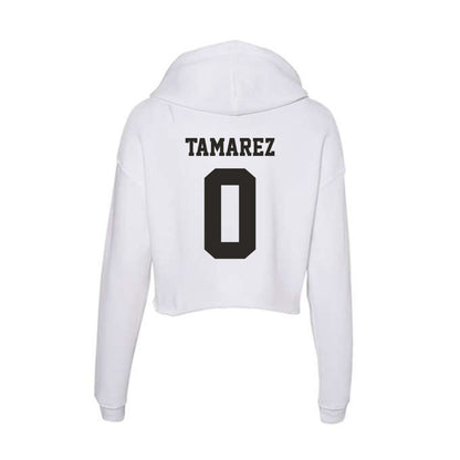 Marshall - NCAA Football : Deandre Tamarez - Classic Shersey Women's Crop Fleece Hooded Sweatshirt-1