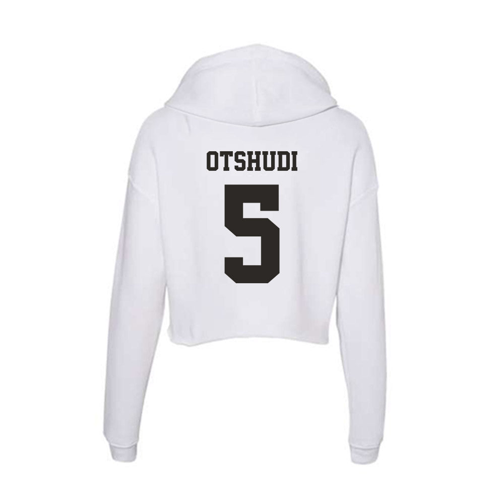 Marshall - NCAA Men's Basketball : Noah Otshudi - Classic Shersey Women's Crop Fleece Hoodie-1