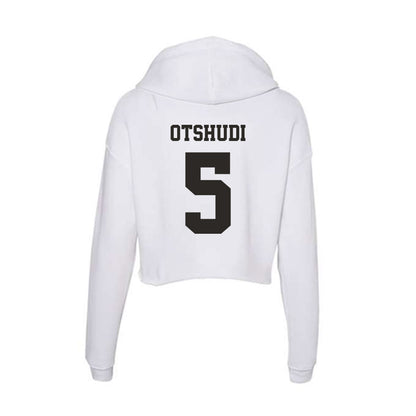 Marshall - NCAA Men's Basketball : Noah Otshudi - Classic Shersey Women's Crop Fleece Hoodie-1