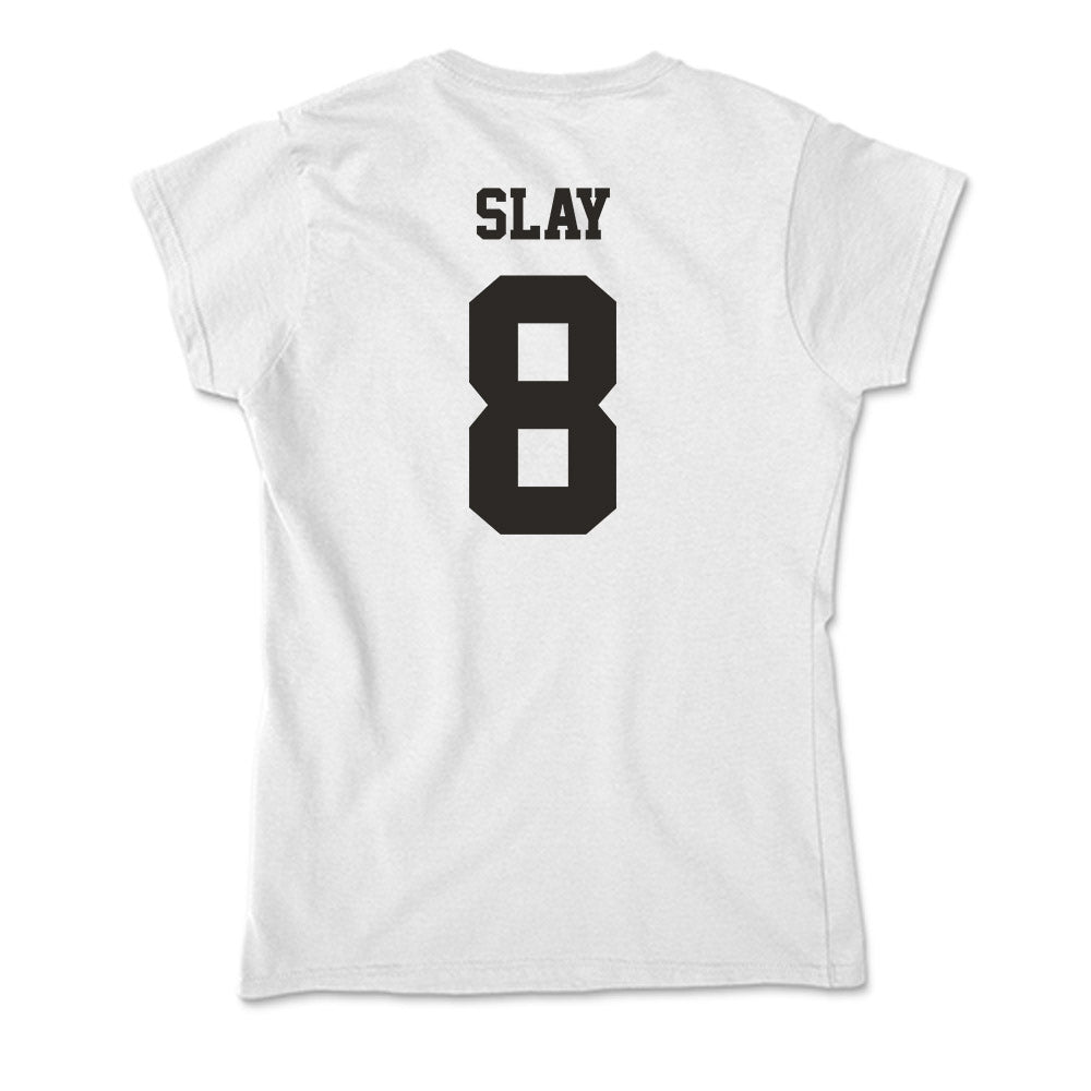 Marshall - NCAA Men's Basketball : Bryce Slay - Classic Shersey Soft Style Women’s T-Shirt-1