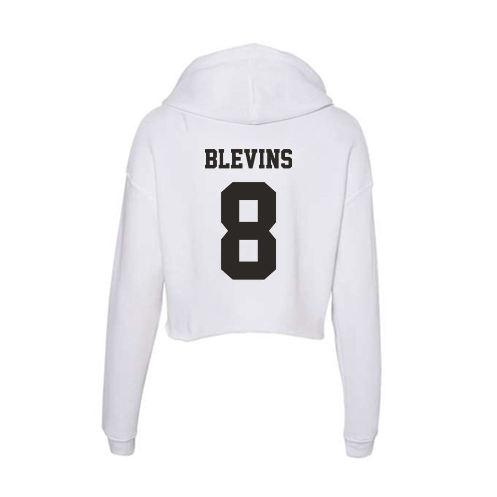 Marshall - NCAA Baseball : Bryce Blevins - Women's Crop Fleece Hoodie-1