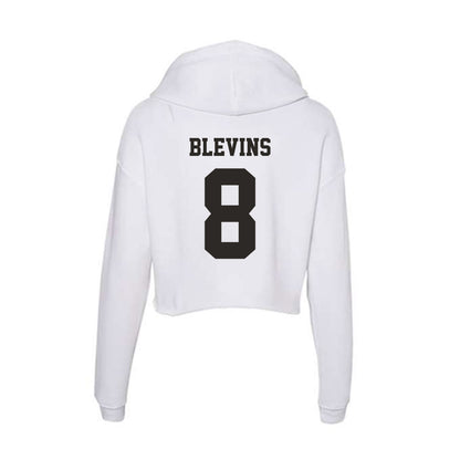Marshall - NCAA Baseball : Bryce Blevins - Women's Crop Fleece Hoodie-1