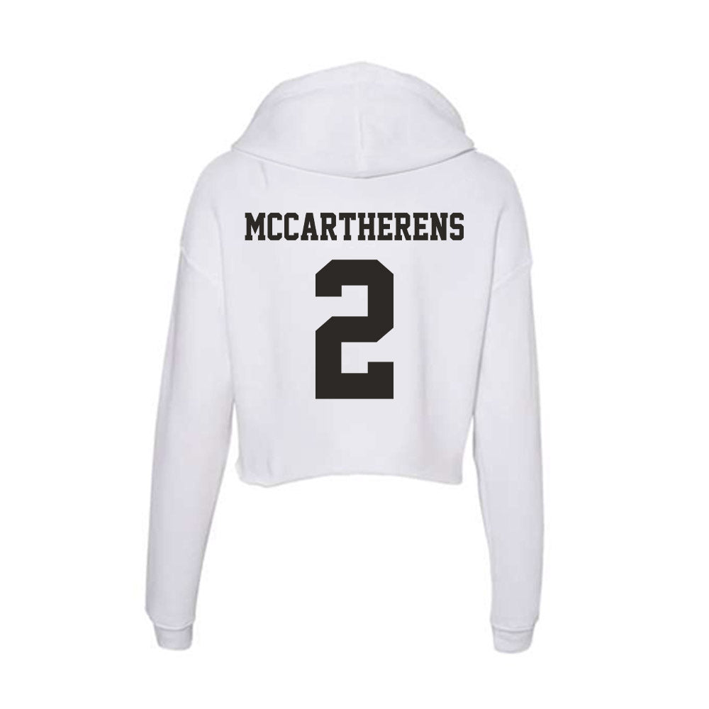 Marshall - NCAA Football : Charles McCartherens - Classic Shersey Women's Crop Fleece Hoodie-1