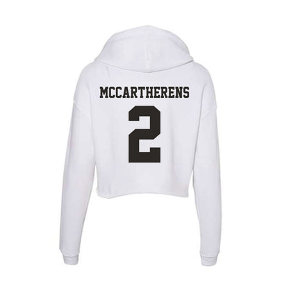 Marshall - NCAA Football : Charles McCartherens - Classic Shersey Women's Crop Fleece Hoodie-1