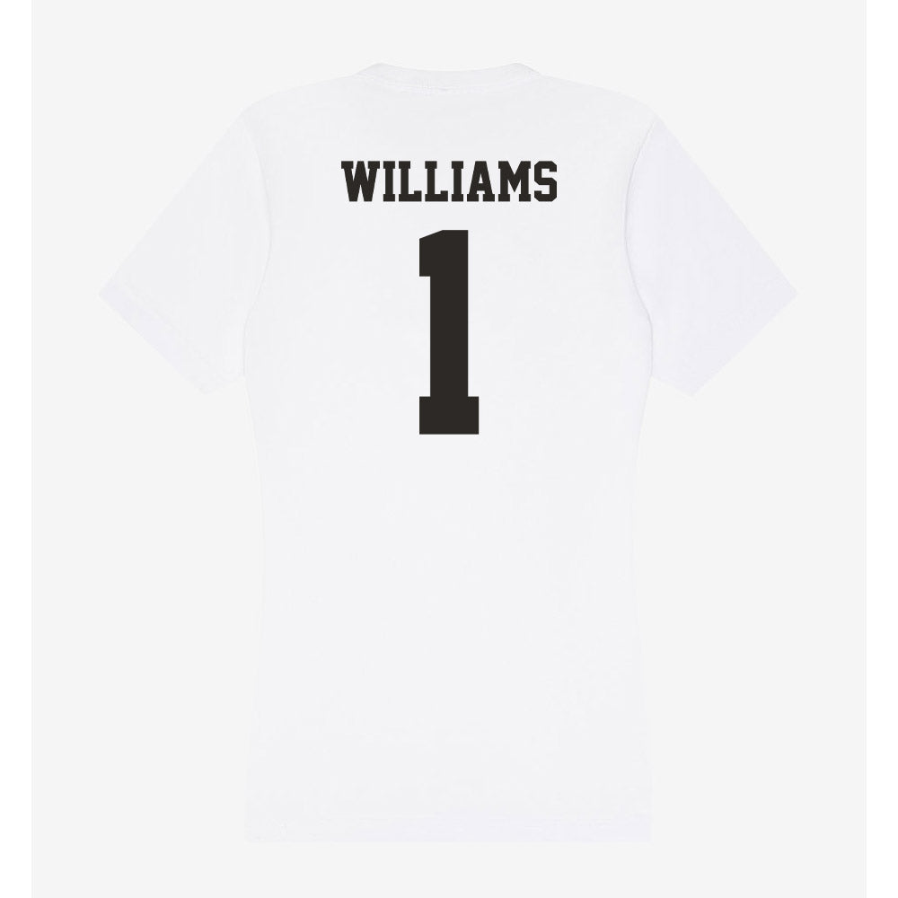Marshall - NCAA Women's Track & Field : Alayezia Williams - Women's V-Neck T-Shirt-1