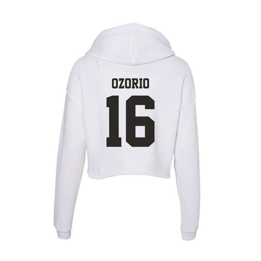 Marshall - NCAA Women's Soccer : Larissa Ozorio - Classic Shersey Women's Crop Fleece Hoodie-1