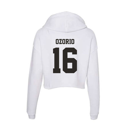 Marshall - NCAA Women's Soccer : Larissa Ozorio - Classic Shersey Women's Crop Fleece Hoodie-1