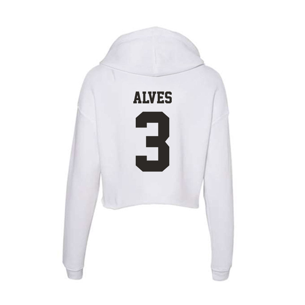 Marshall - NCAA Men's Soccer : Joao Alves - Classic Shersey Women's Crop Fleece Hoodie-1