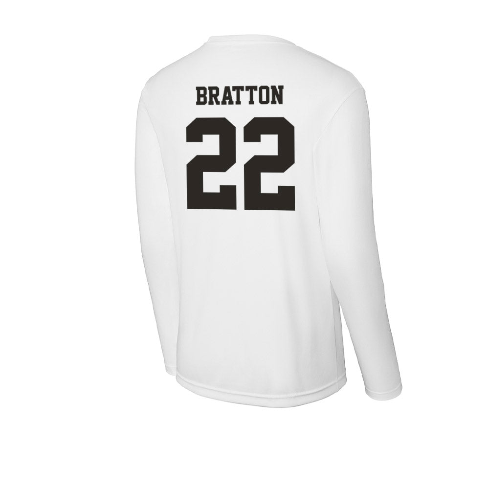 Marshall - NCAA Women's Basketball : Emily Bratton - Activewear Long Sleeve T-Shirt-1