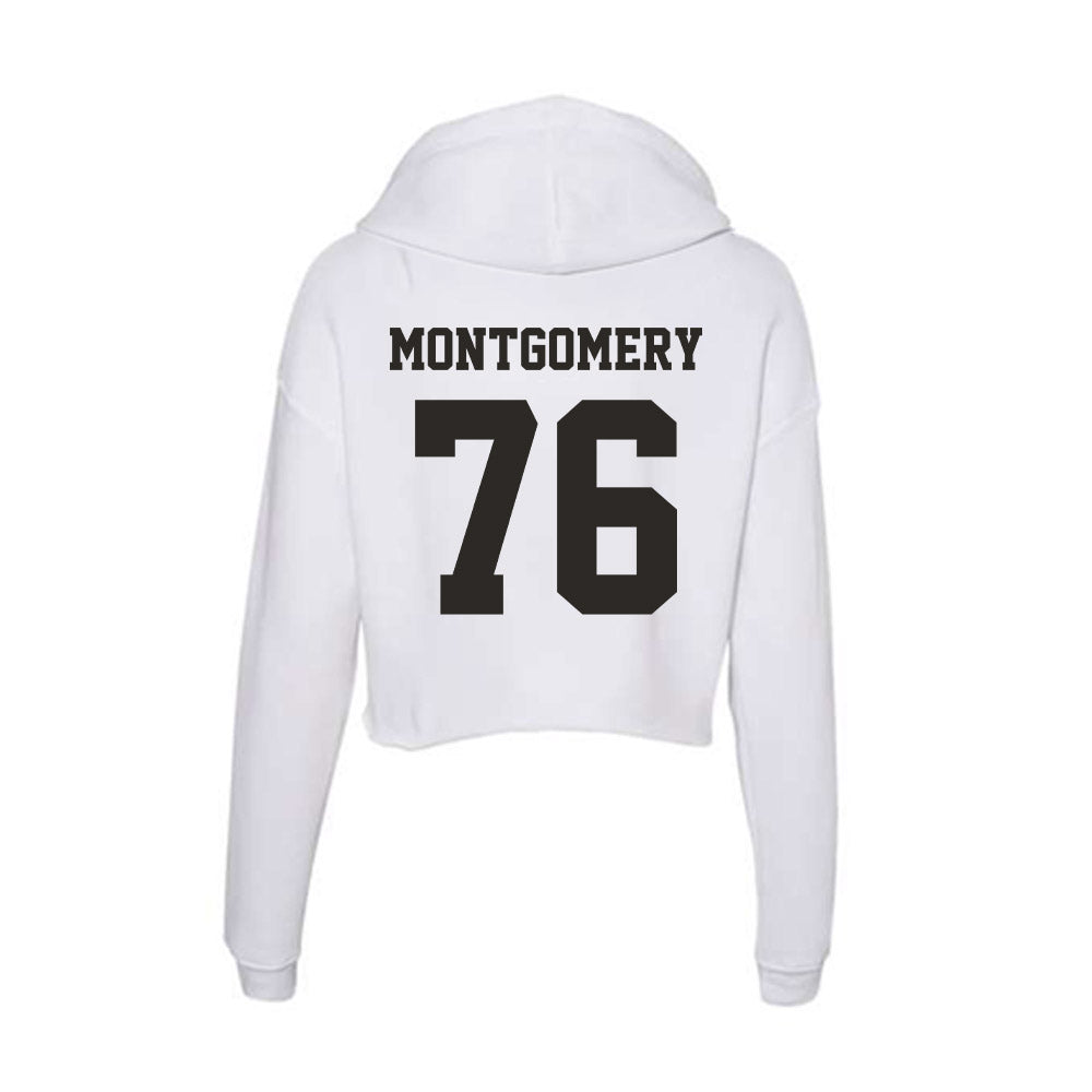 Marshall - NCAA Football : Tariq Montgomery - Classic Shersey Women's Crop Fleece Hoodie-1