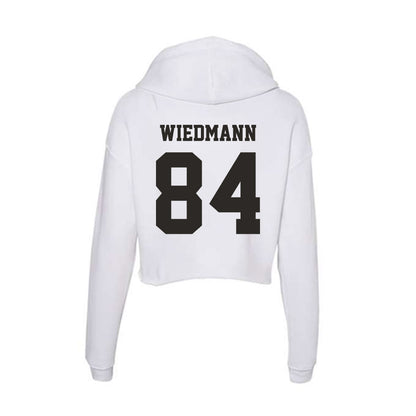 Marshall - NCAA Football : Nico Wiedmann - Classic Shersey Women's Crop Fleece Hooded Sweatshirt-1