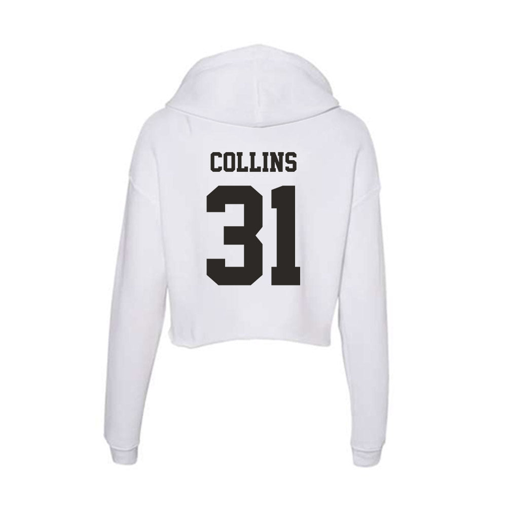 Marshall - NCAA Baseball : Kenyon Collins - Women's Crop Fleece Hoodie-1