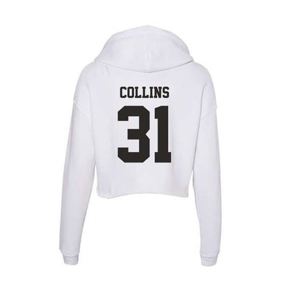 Marshall - NCAA Baseball : Kenyon Collins - Women's Crop Fleece Hoodie-1
