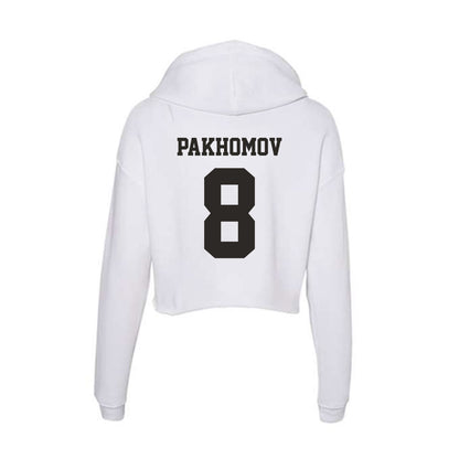 Marshall - NCAA Men's Soccer : Nikita Pakhomov - Classic Shersey Women's Crop Fleece Hooded Sweatshirt-1
