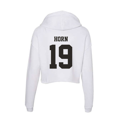 Marshall - NCAA Softball : Summer Horn - Classic Shersey Women's Crop Fleece Hoodie-1