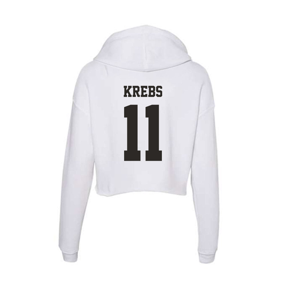 Marshall - NCAA Baseball : Charlie Krebs - Classic Shersey Women's Crop Fleece Hoodie-1