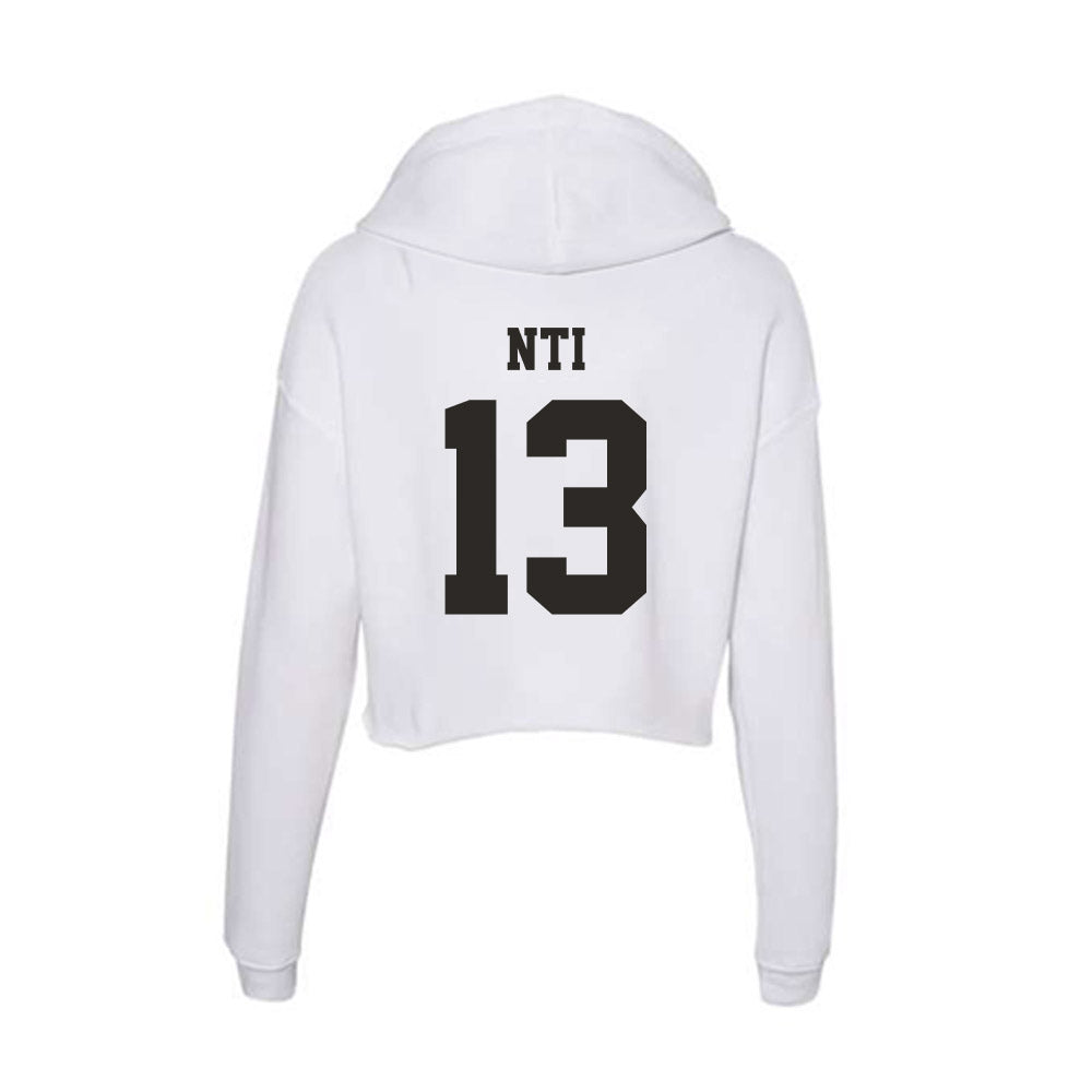 Marshall - NCAA Football : Camron Nti - Classic Shersey Women's Crop Fleece Hoodie-1