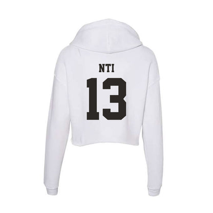 Marshall - NCAA Football : Camron Nti - Classic Shersey Women's Crop Fleece Hoodie-1