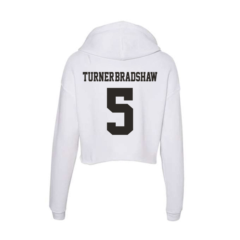 Marshall - NCAA Football : Xayvion Turner-Bradshaw - Classic Shersey Women's Crop Fleece Hoodie-1