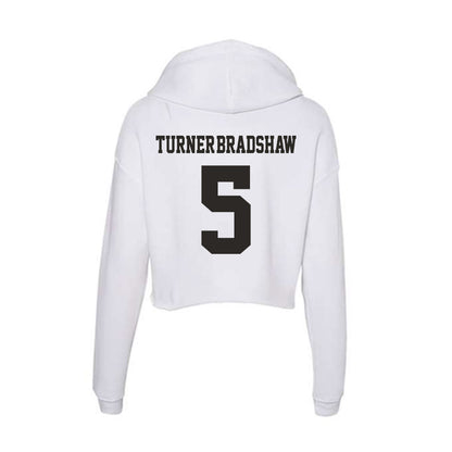 Marshall - NCAA Football : Xayvion Turner-Bradshaw - Classic Shersey Women's Crop Fleece Hoodie-1