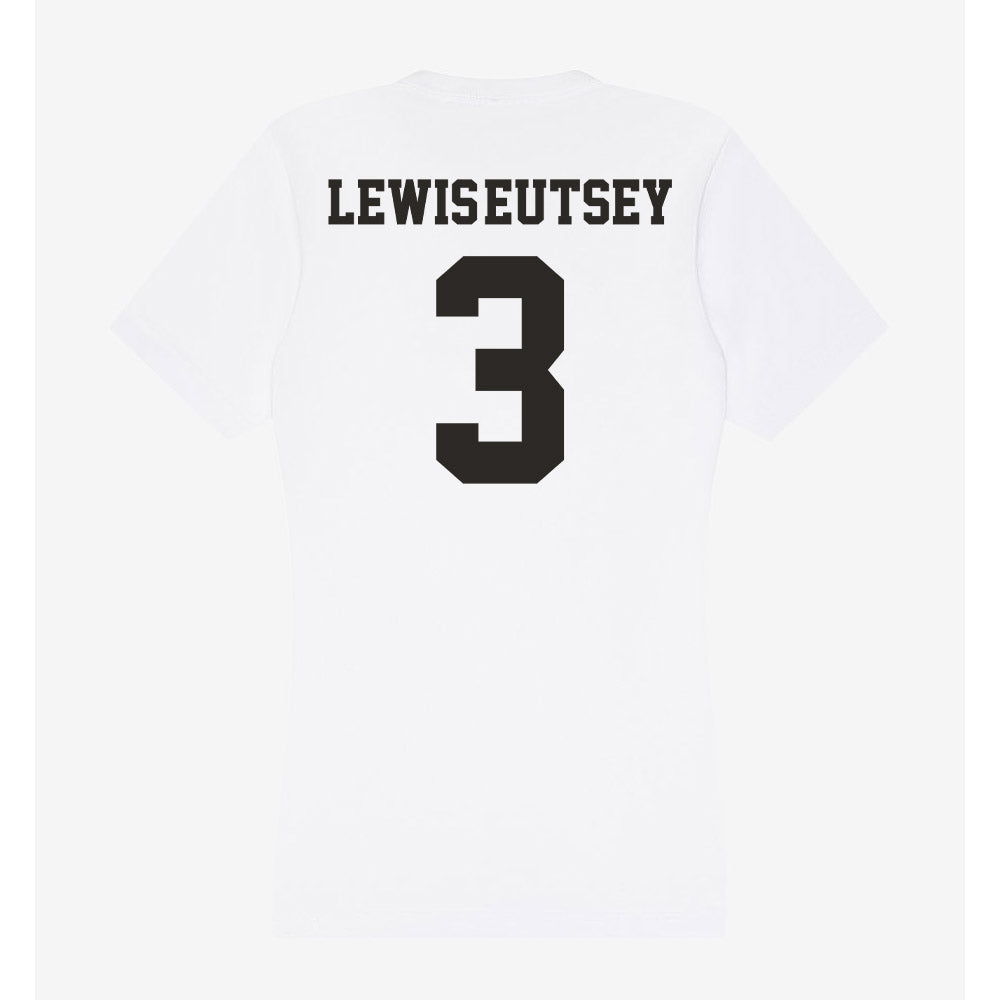 Marshall - NCAA Women's Basketball : Timaya Lewis-Eutsey - Women's V-Neck T-Shirt-1