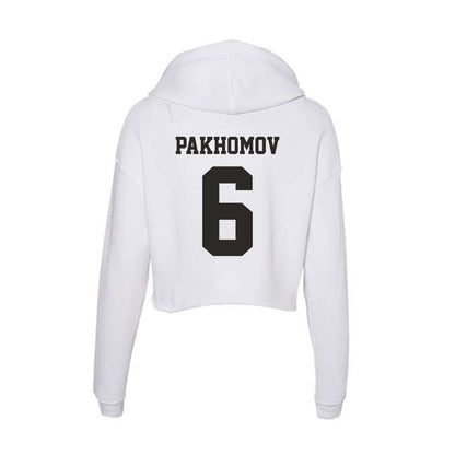 Marshall - NCAA Men's Soccer : Nikita Pakhomov - Classic Shersey Women's Crop Fleece Hoodie-1