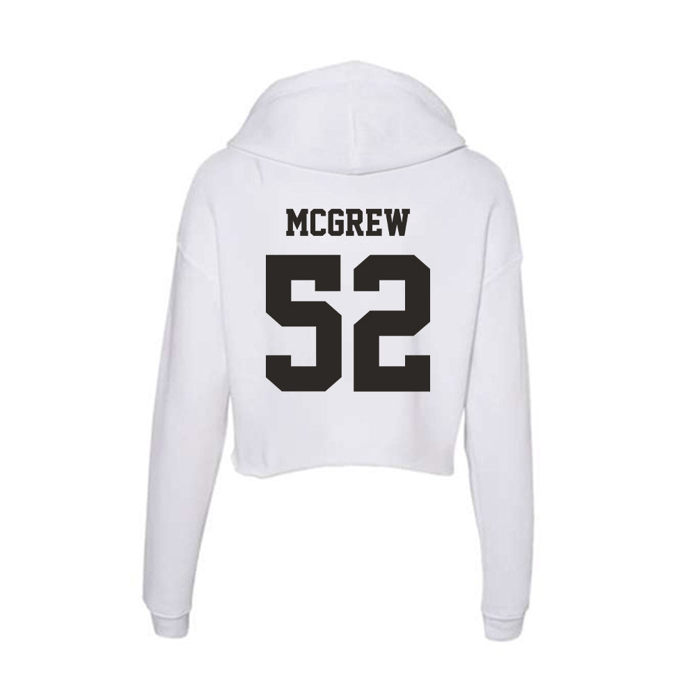 Marshall - NCAA Football : Rhett Mcgrew - Classic Shersey Women's Crop Fleece Hooded Sweatshirt-1