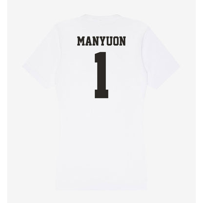 Marshall - NCAA Men's Basketball : Emmanuel Manyuon - Classic Shersey Women's V-Neck T-Shirt-1