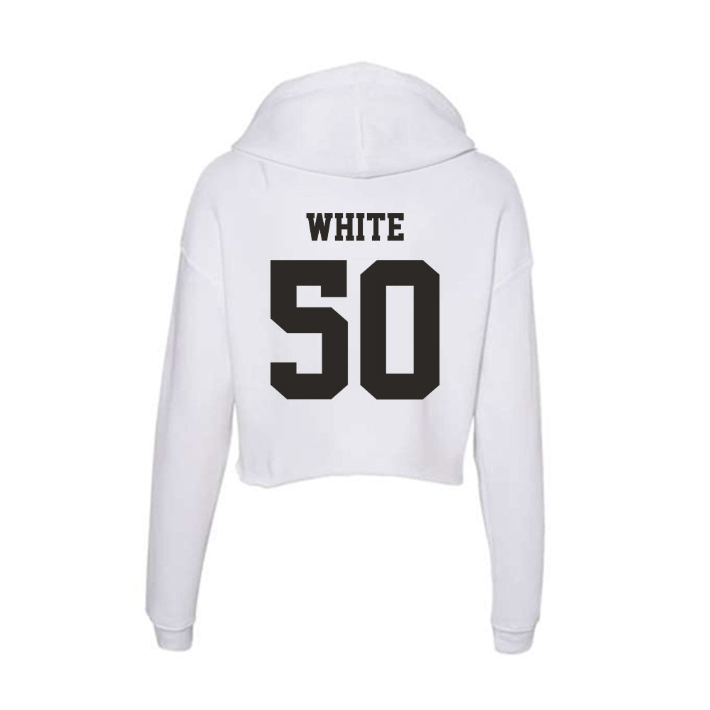 Marshall - NCAA Football : JaeVon White - Classic Shersey Women's Crop Fleece Hooded Sweatshirt-1