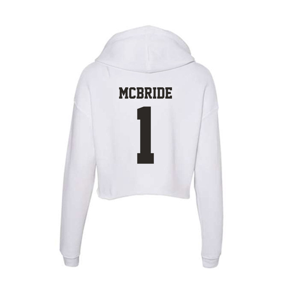 Marshall - NCAA Football : Kelvon McBride - Classic Shersey Women's Crop Fleece Hoodie-1