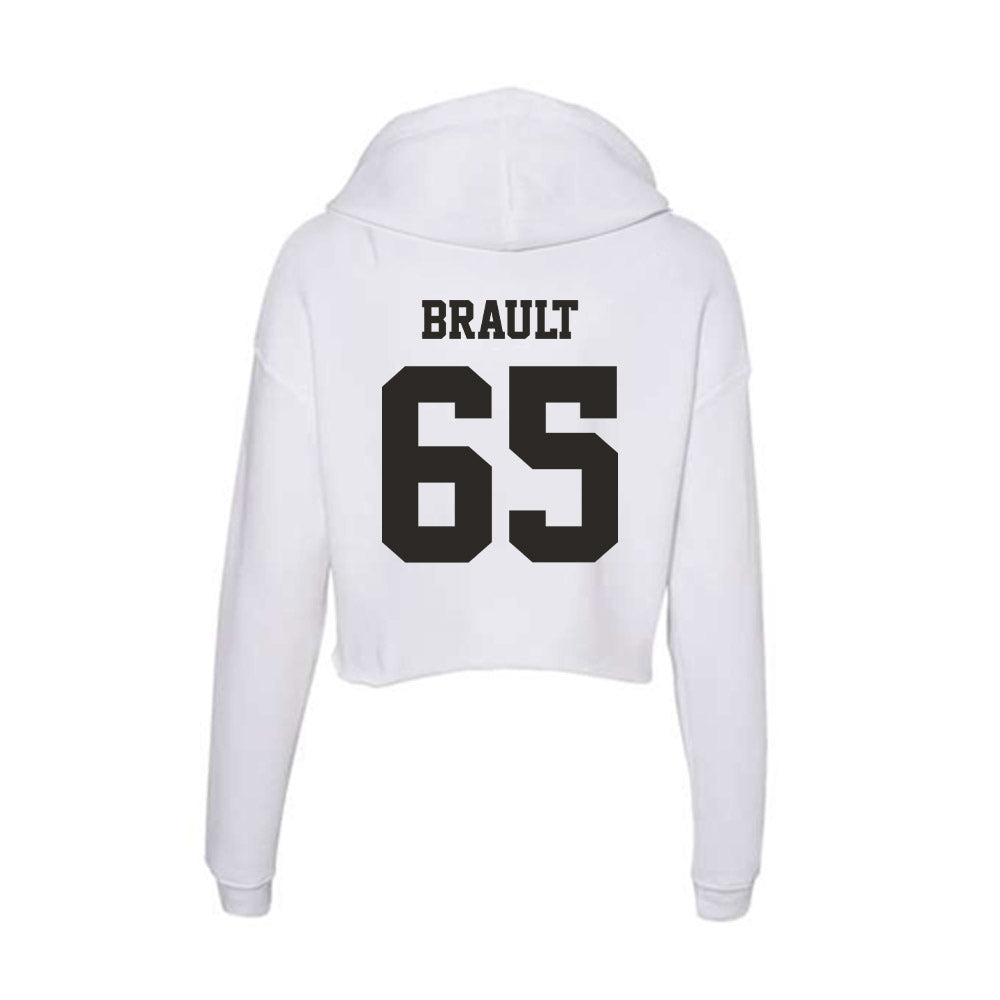 Marshall - NCAA Football : Parker Brault - Classic Shersey Women's Crop Fleece Hoodie-1