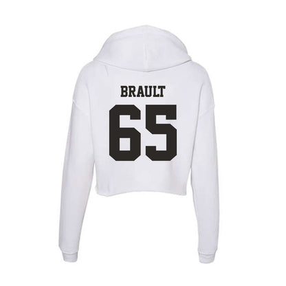 Marshall - NCAA Football : Parker Brault - Classic Shersey Women's Crop Fleece Hoodie-1