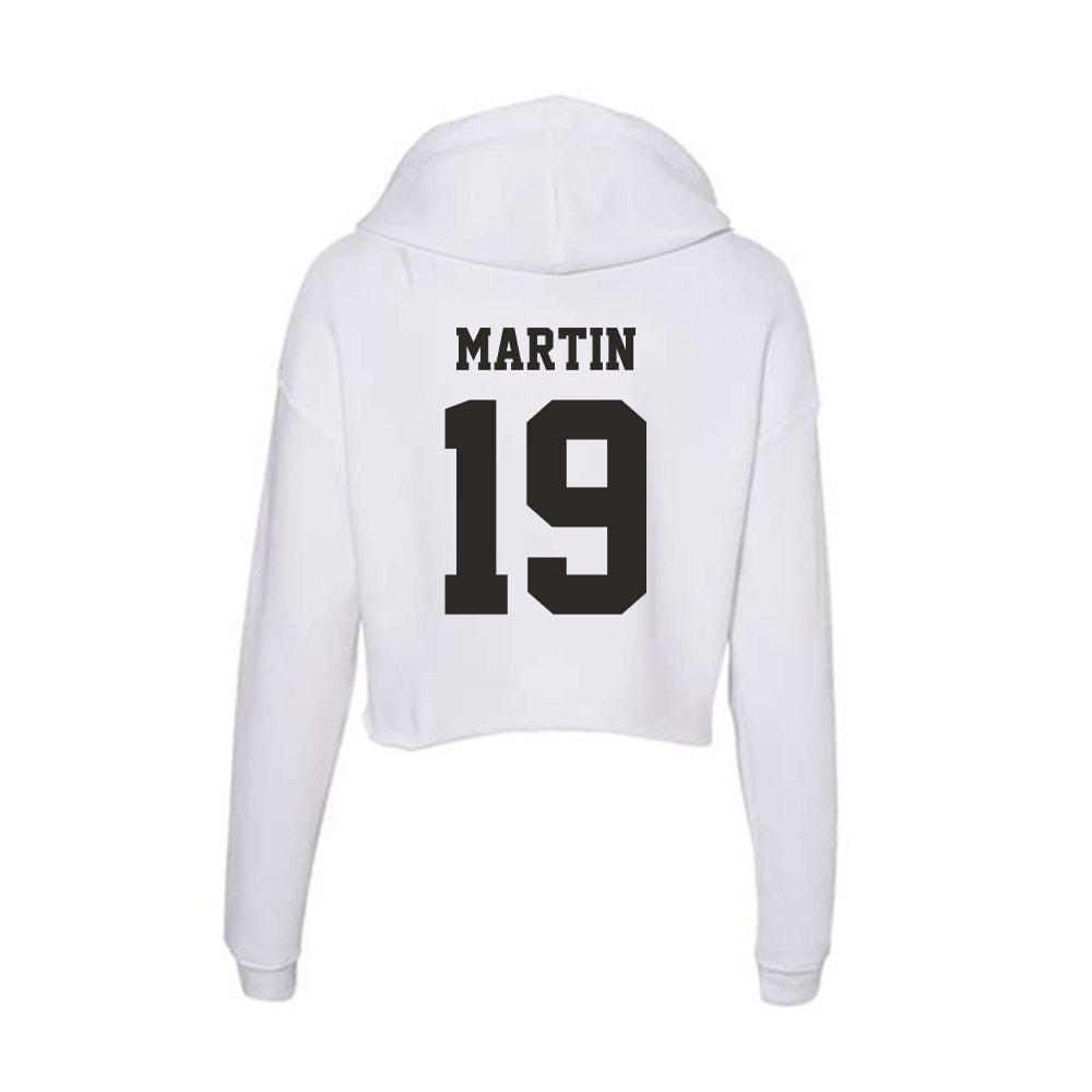 Marshall - NCAA Football : Tony Martin - Classic Shersey Women's Crop Fleece Hoodie-1