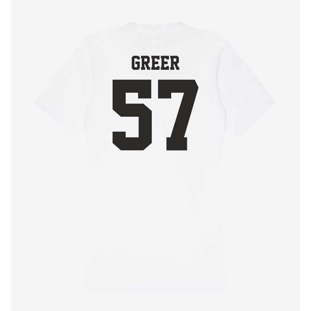 Marshall - NCAA Football : Logan Greer - Classic Shersey Women's V-Neck T-Shirt-1