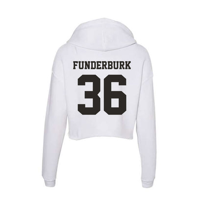 Marshall - NCAA Football : Cole Funderburk - Classic Shersey Women's Crop Fleece Hoodie-1