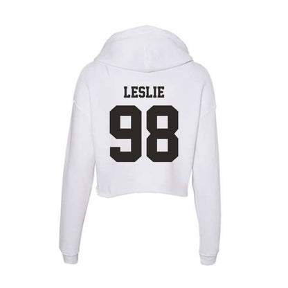 Marshall - NCAA Softball : Diamond Leslie - Women's Crop Fleece Hoodie-1