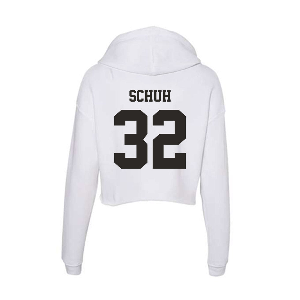 Marshall - NCAA Football : Peter Schuh - Classic Shersey Women's Crop Fleece Hoodie-1