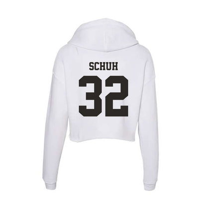Marshall - NCAA Football : Peter Schuh - Classic Shersey Women's Crop Fleece Hoodie-1