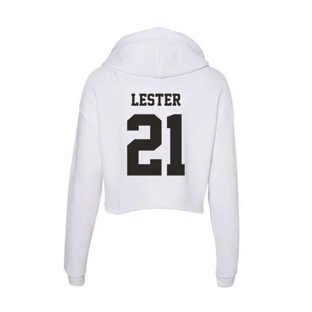 Marshall - NCAA Football : TJ Lester - Classic Shersey Women's Crop Fleece Hoodie-1