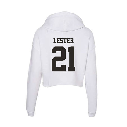 Marshall - NCAA Football : TJ Lester - Classic Shersey Women's Crop Fleece Hoodie-1