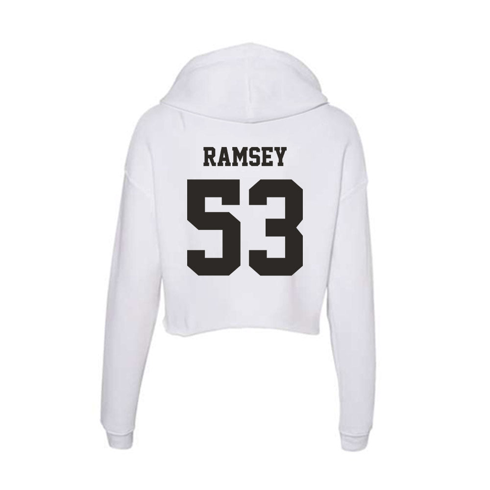 Marshall - NCAA Football : Mason Ramsey - Classic Shersey Women's Crop Fleece Hooded Sweatshirt-1
