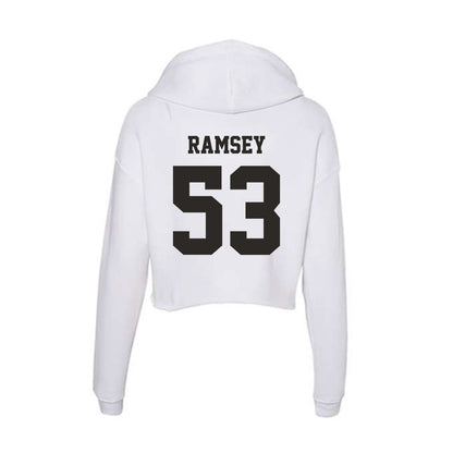 Marshall - NCAA Football : Mason Ramsey - Classic Shersey Women's Crop Fleece Hooded Sweatshirt-1