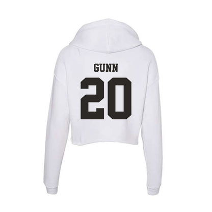Marshall - NCAA Football : Zeke Gunn - Classic Shersey Women's Crop Fleece Hoodie-1