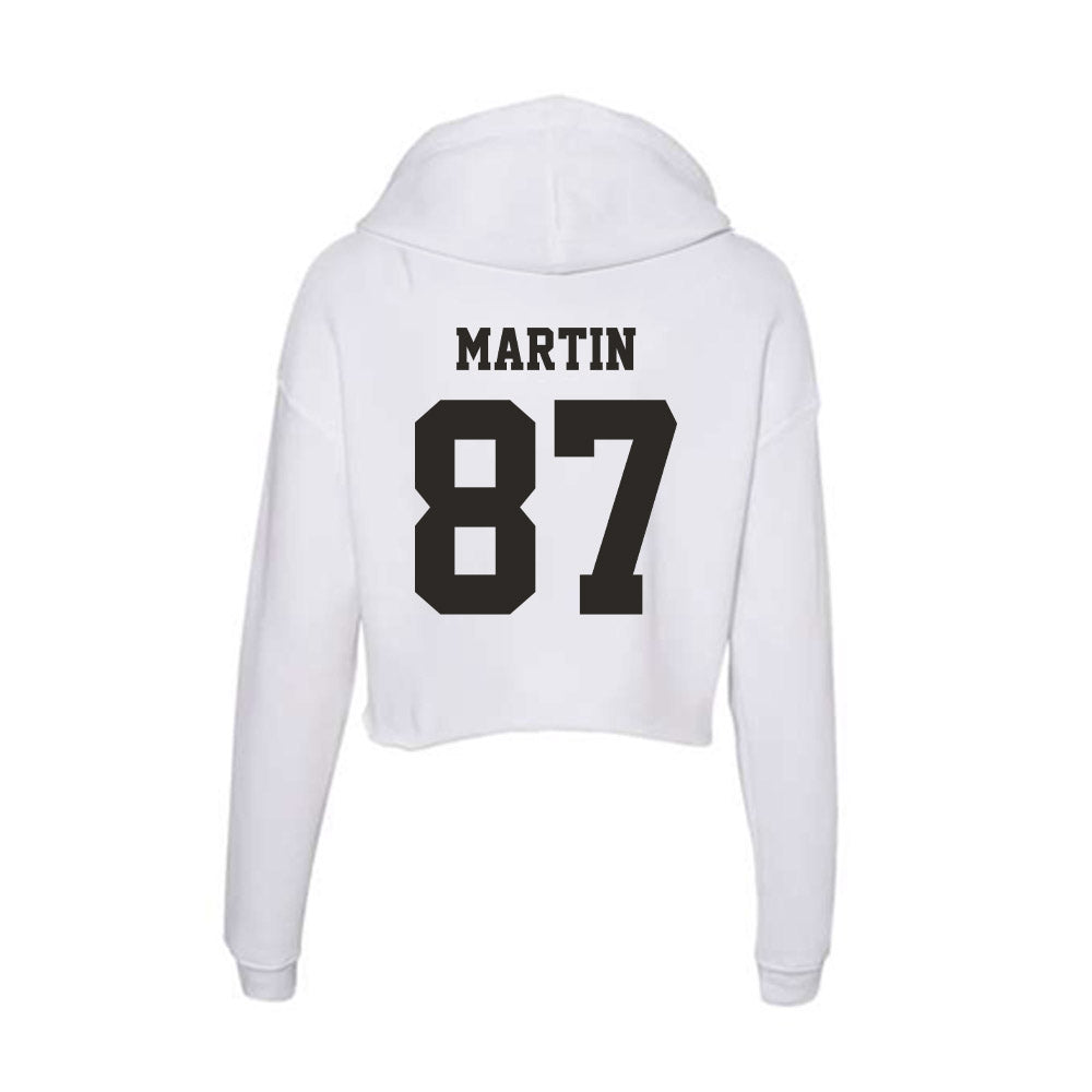 Marshall - NCAA Football : Tony Martin - Classic Shersey Women's Crop Fleece Hoodie-1