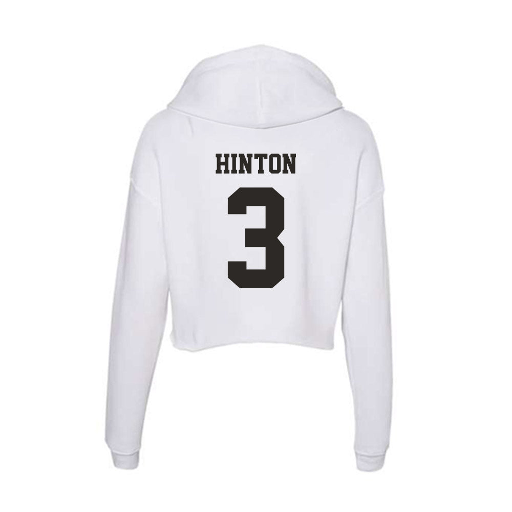 Marshall - NCAA Football : Terrente Hinton - Classic Shersey Women's Crop Fleece Hoodie-1