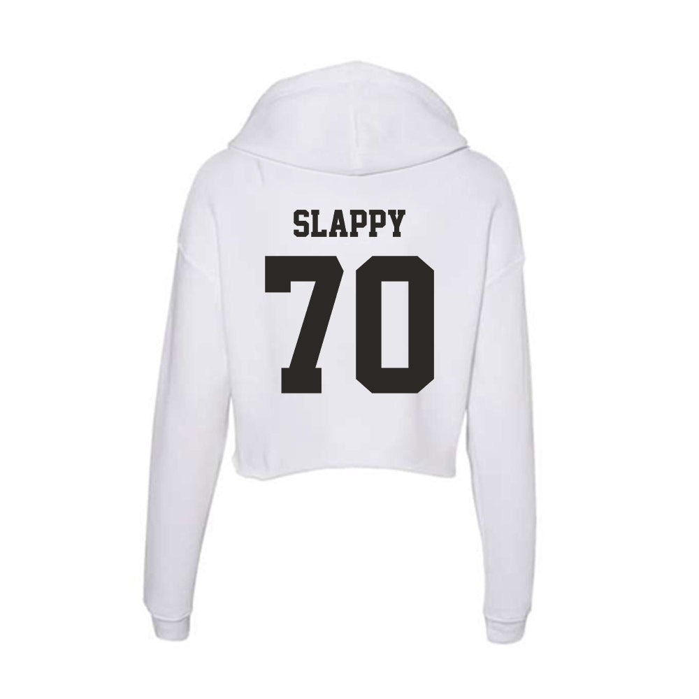Marshall - NCAA Football : Jalen Slappy - Women's Crop Fleece Hoodie-1