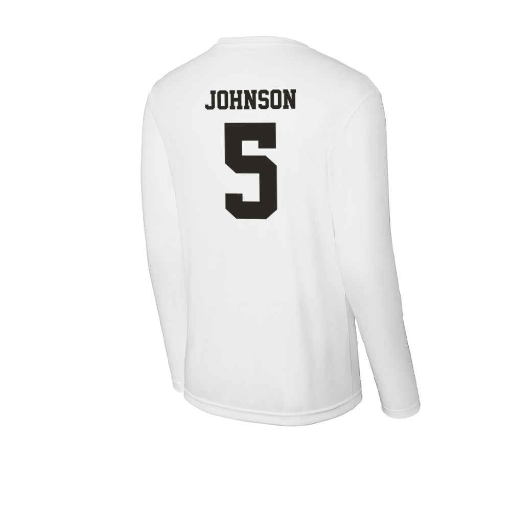 Marshall - NCAA Men's Basketball : DeMarco Johnson - Classic Shersey Activewear Long Sleeve T-Shirt-1