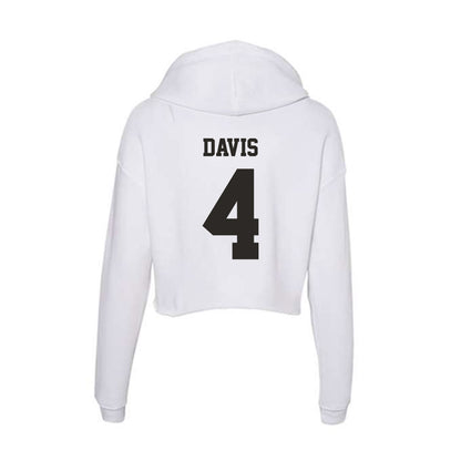 Marshall - NCAA Football : Philipp Davis - Classic Shersey Women's Crop Fleece Hoodie-1