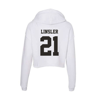 Marshall - NCAA Women's Soccer : Anna Linsler - Classic Shersey Women's Crop Fleece Hoodie-1